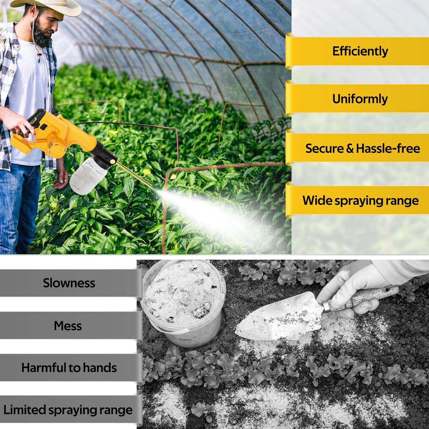 Rozlchar Electric Duster, 1L, for DeWALT 20V/60V