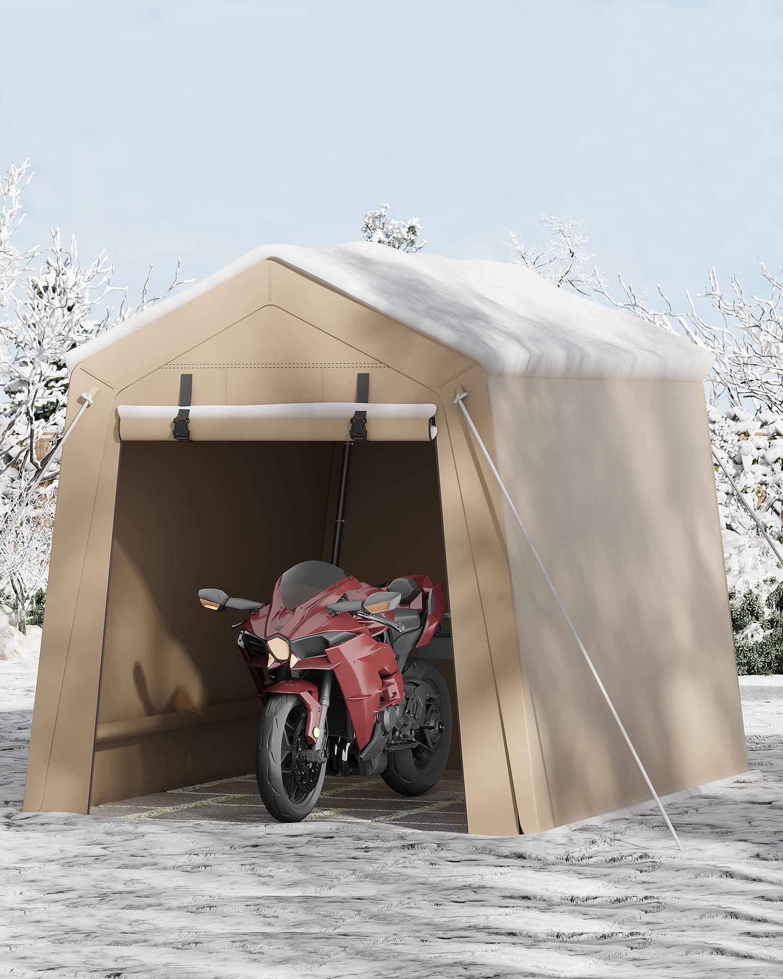 6x8 Ft Heavy-Duty Carport Tent