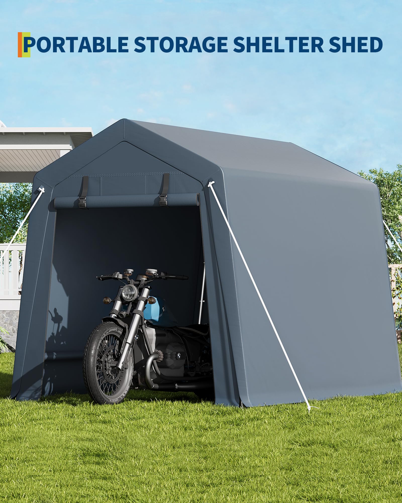 6x6 Ft Heavy-Duty Carport Tent