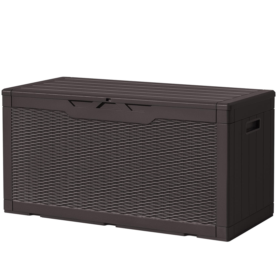 Devoko 30-Gallon Resin Deck Storage Box, Black