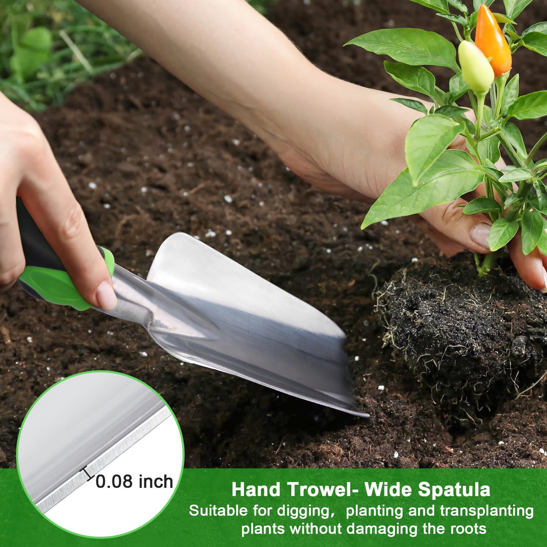 3-Piece Heavy Duty Garden Tools Set