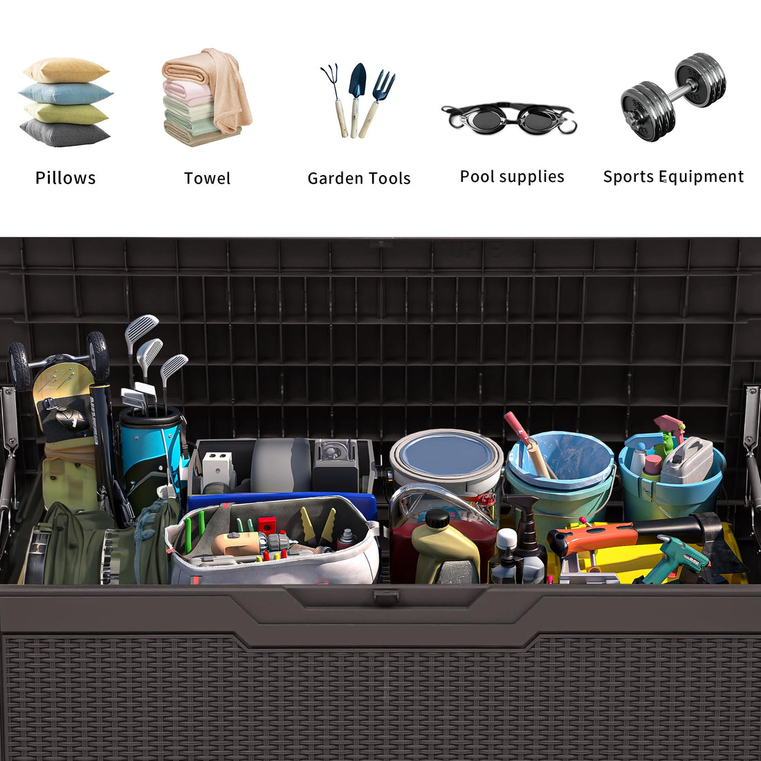 YITAHOME 260-Gallon Double-Wall Deck Box