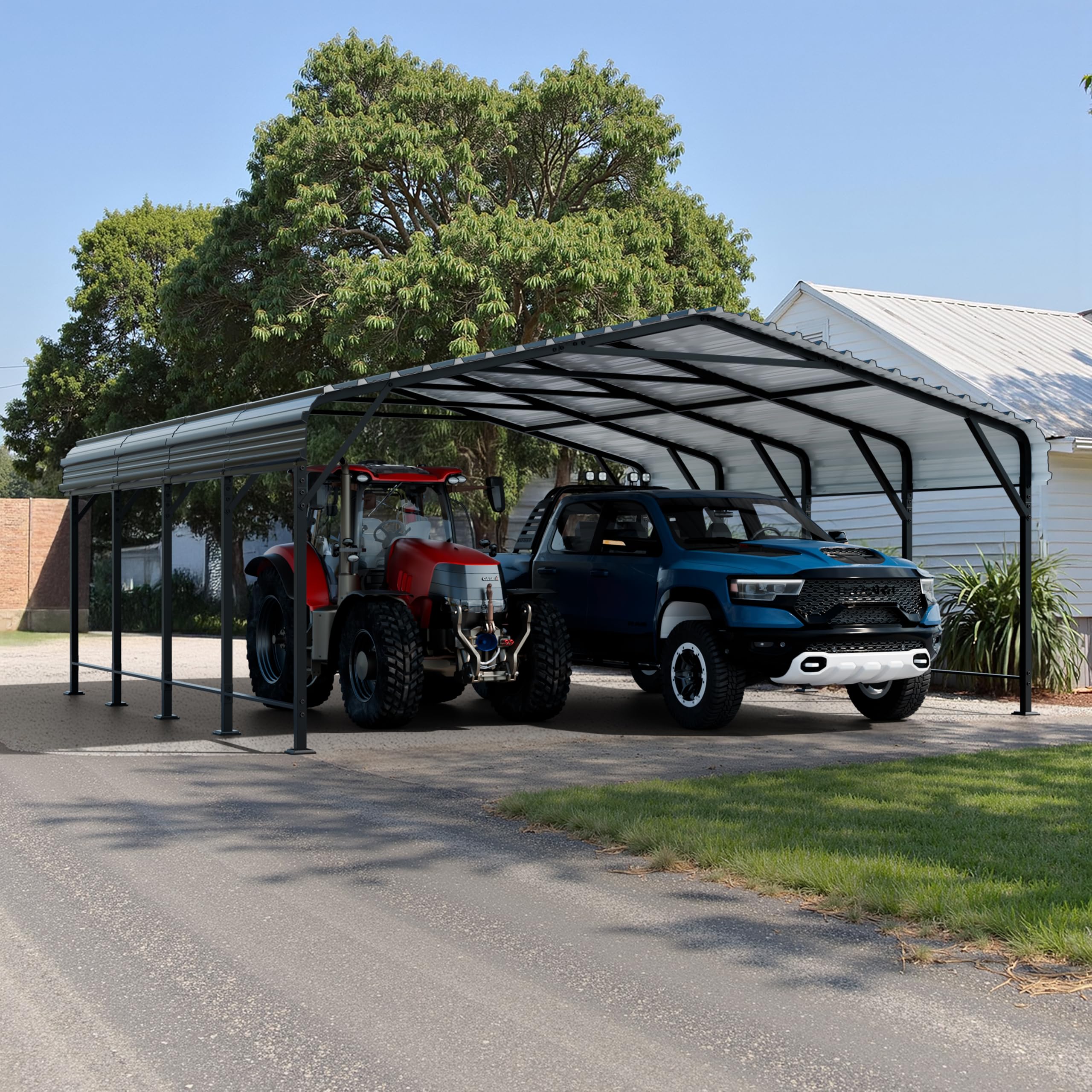 12x20 Ft Walsunny Heavy-Duty Carport