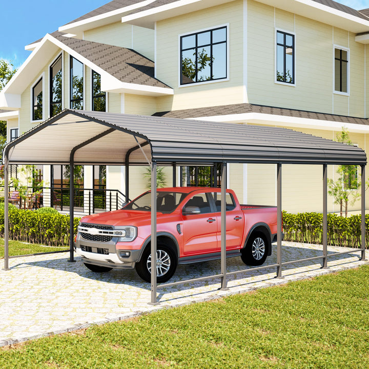 12x20 Ft Heavy-Duty Metal Carport