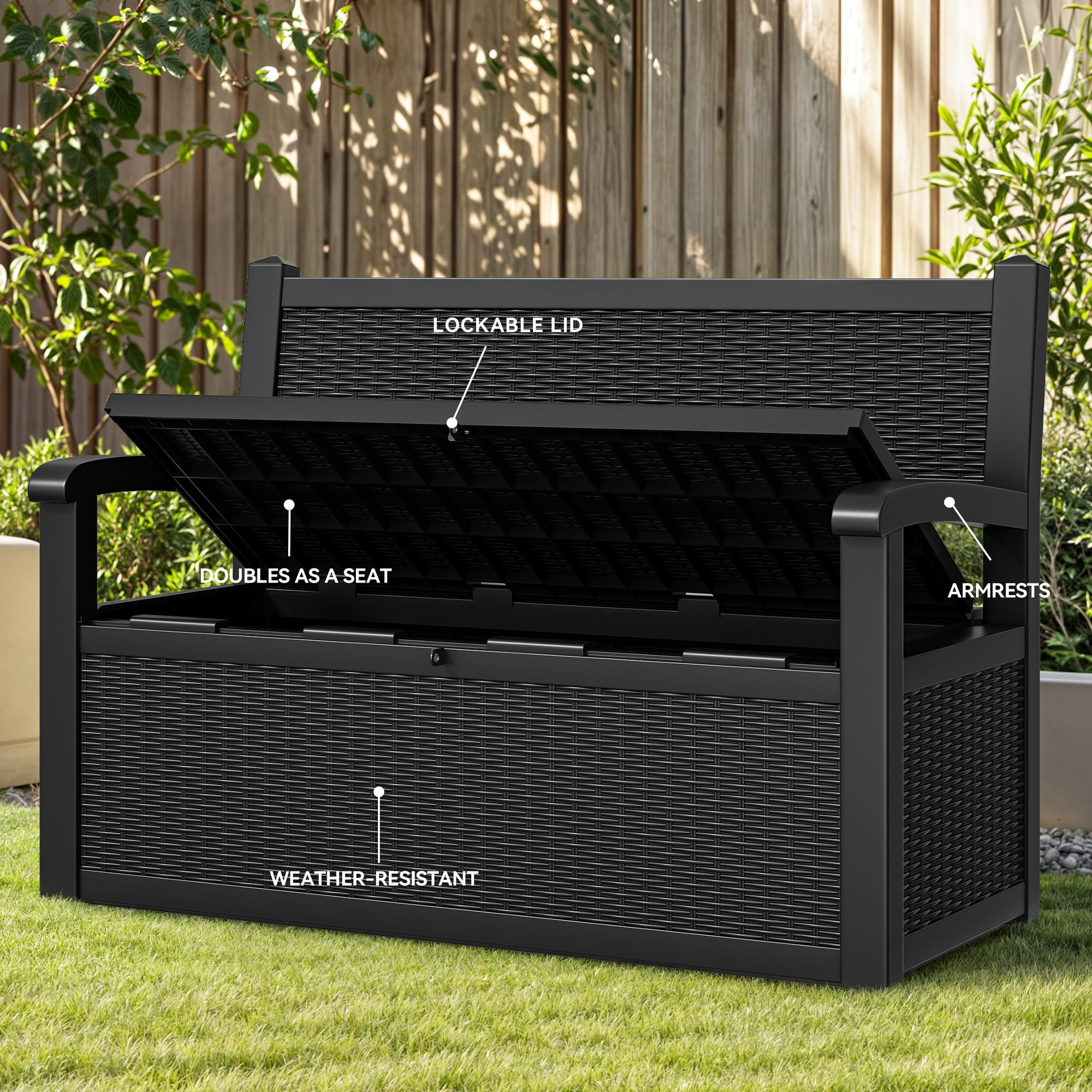YITAHOME 260-Gallon Double-Wall Deck Box