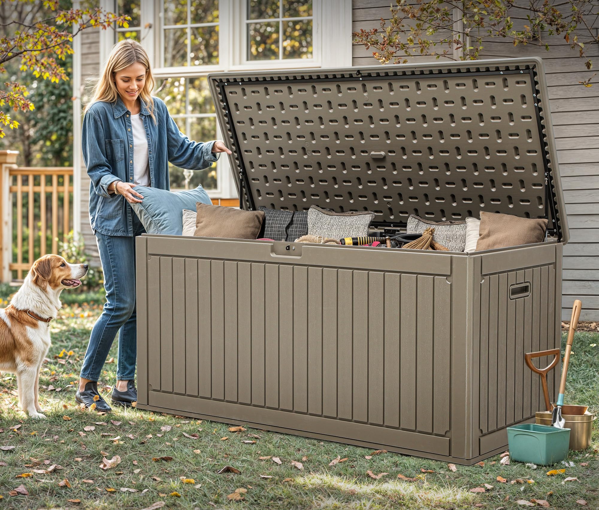 YITAHOME 260-Gallon Double-Wall Deck Box