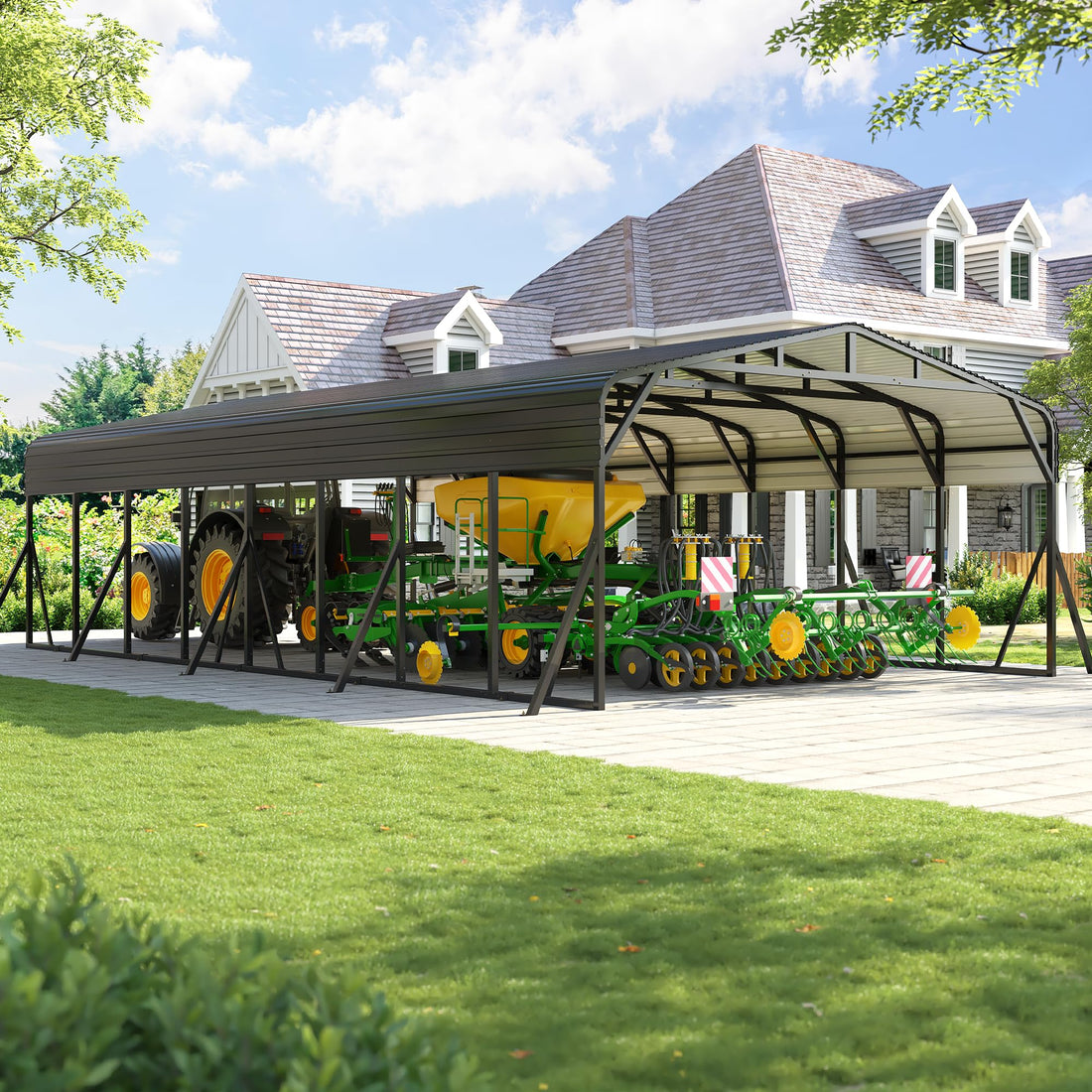 20x30 Ft Heavy-Duty Metal Carport