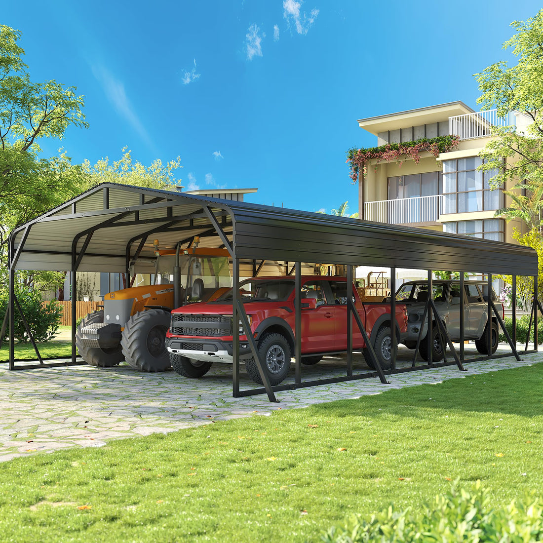 20x30 Ft Heavy-Duty Metal Carport