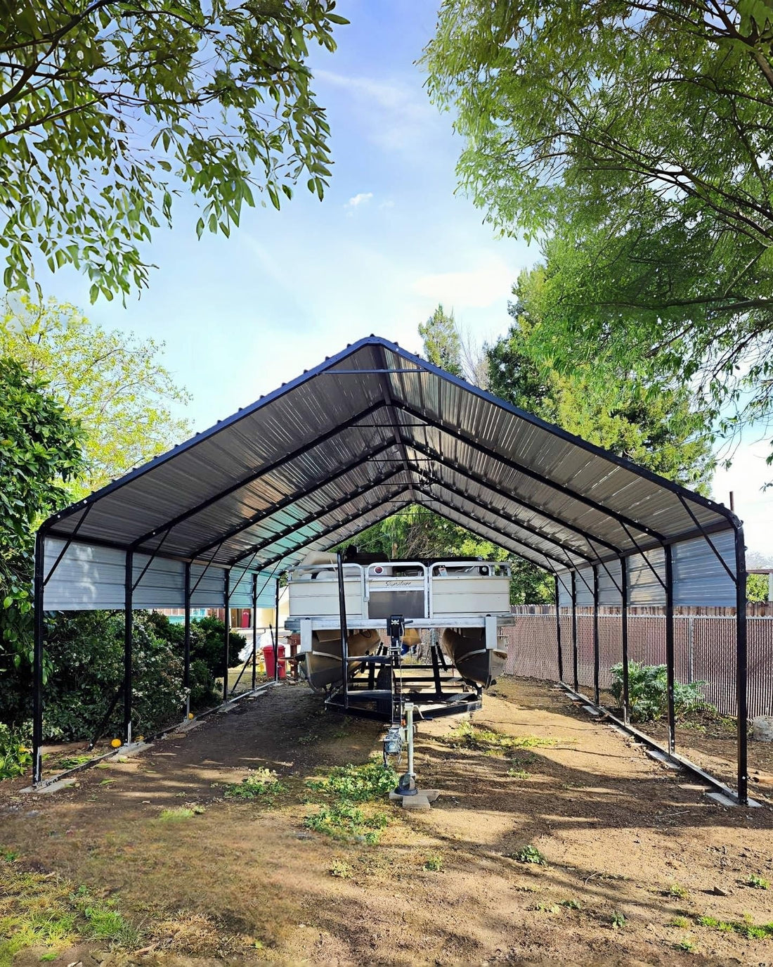 11x20x9 Ft Vertical Roof Metal Carport