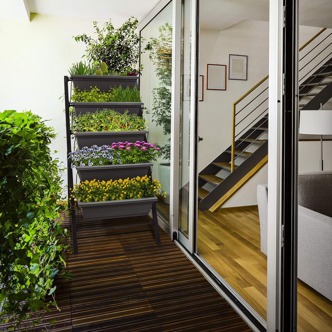 4Ft 5-Tier Vertical Raised Garden Bed Planter Box