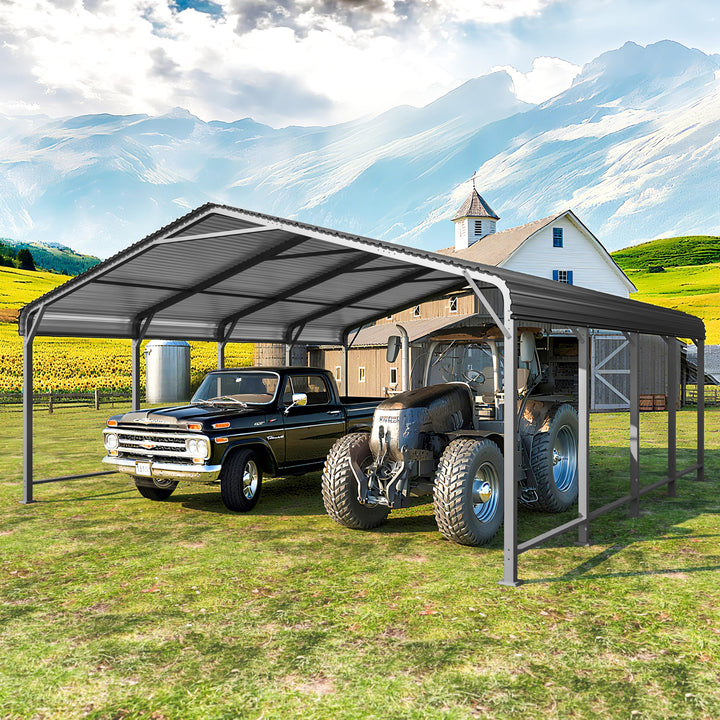 12x20 Ft Heavy-Duty Metal Carport