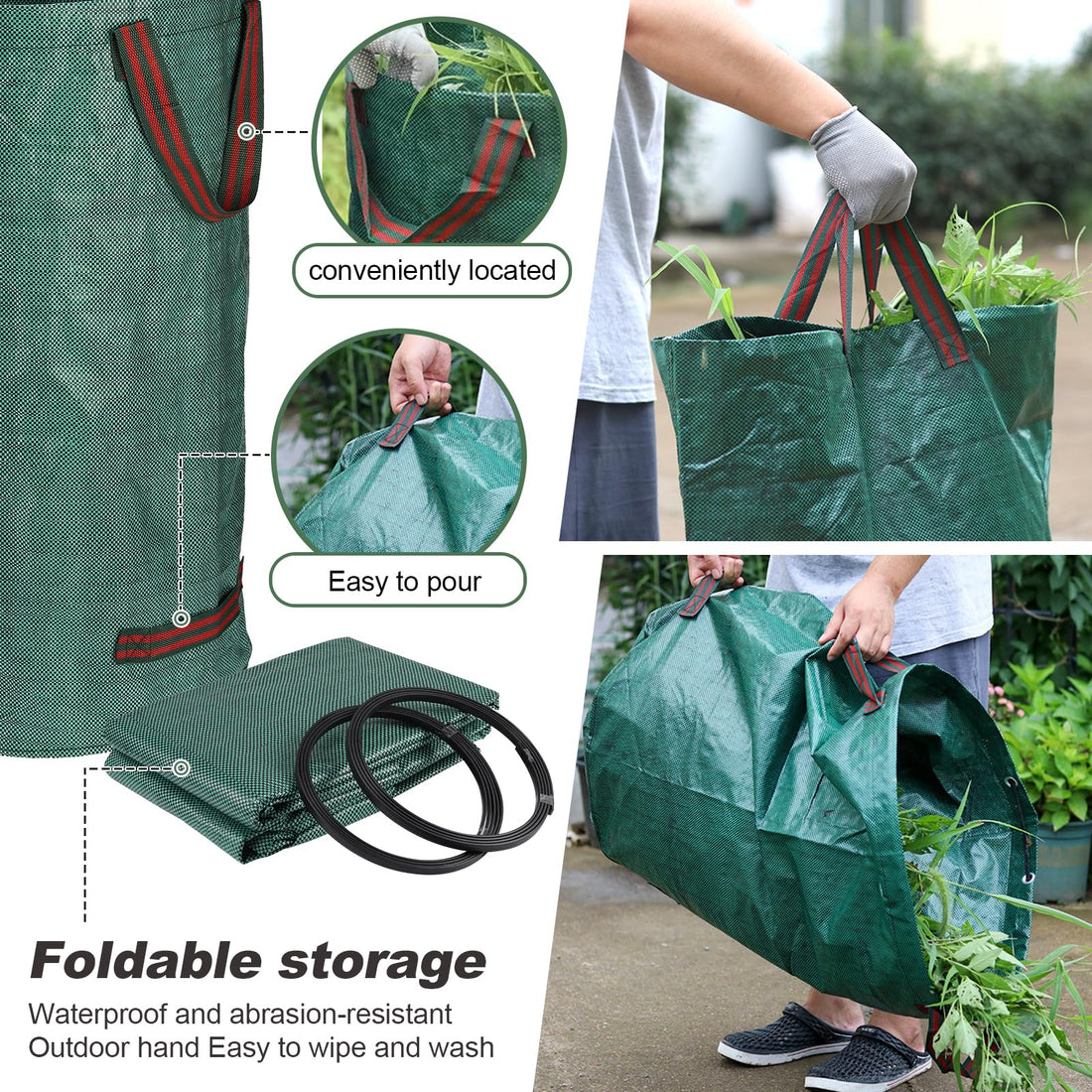 Goodefg 72G Yard Waste Bags, 3-Pack
