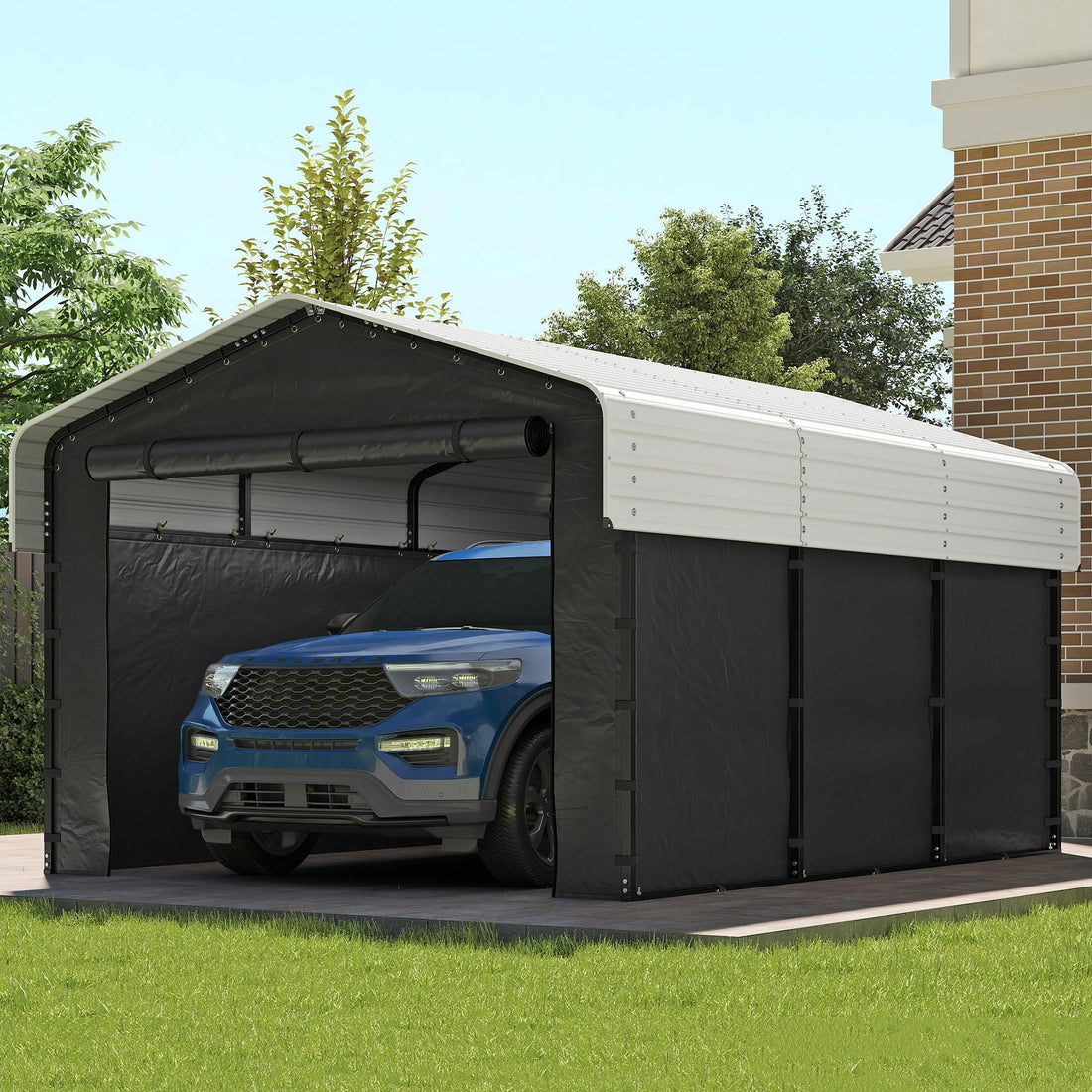 12x20 Ft Real Relax Heavy-Duty Carport