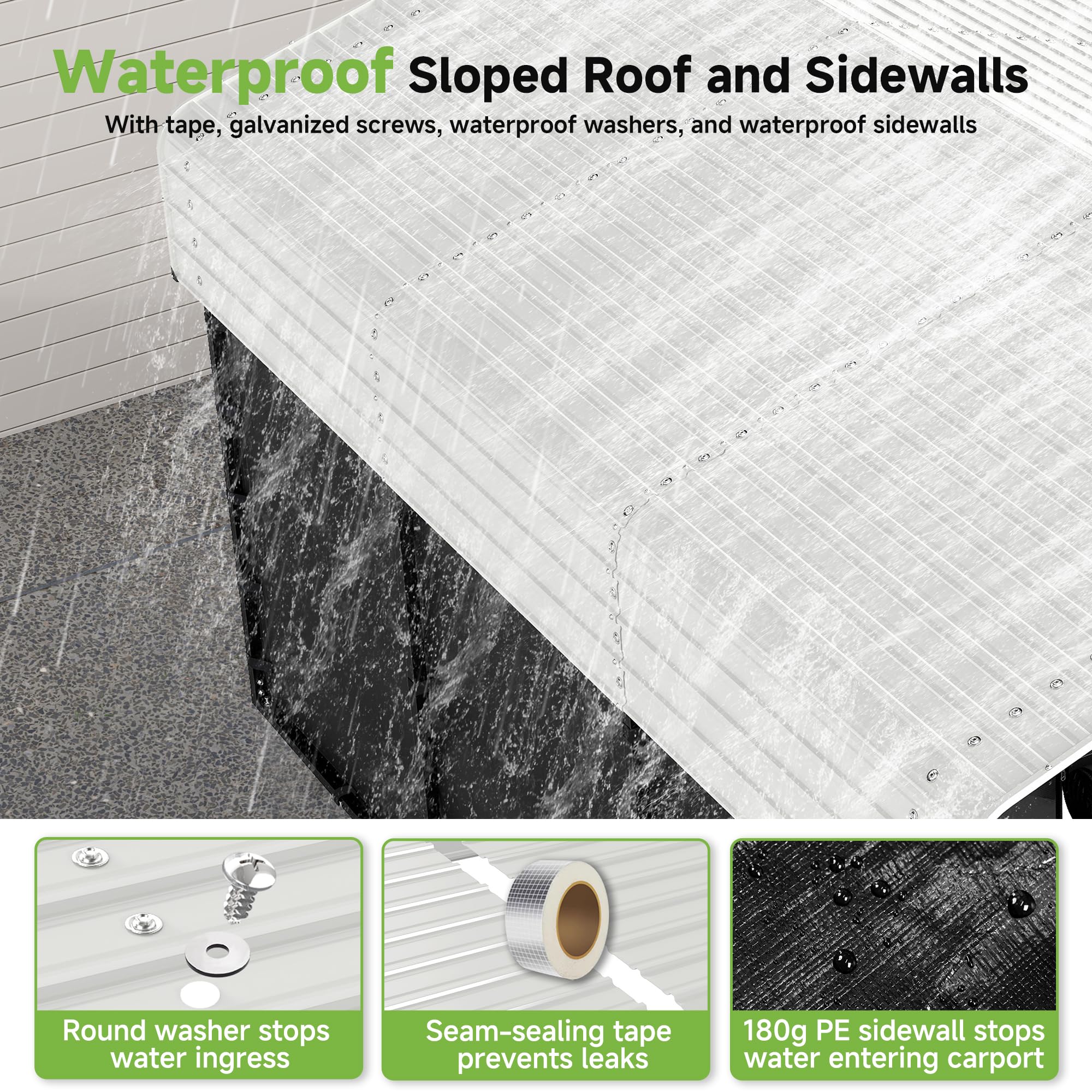 12x20 Ft Real Relax Heavy-Duty Carport