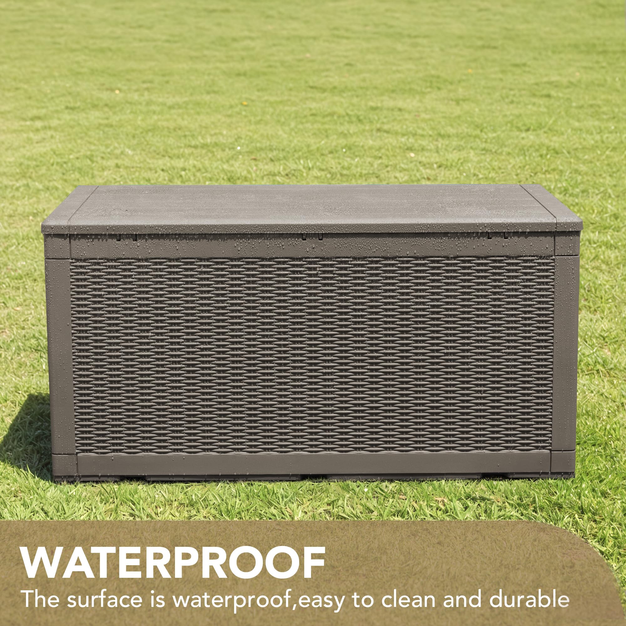 Devoko 100-Gallon Resin Deck Box