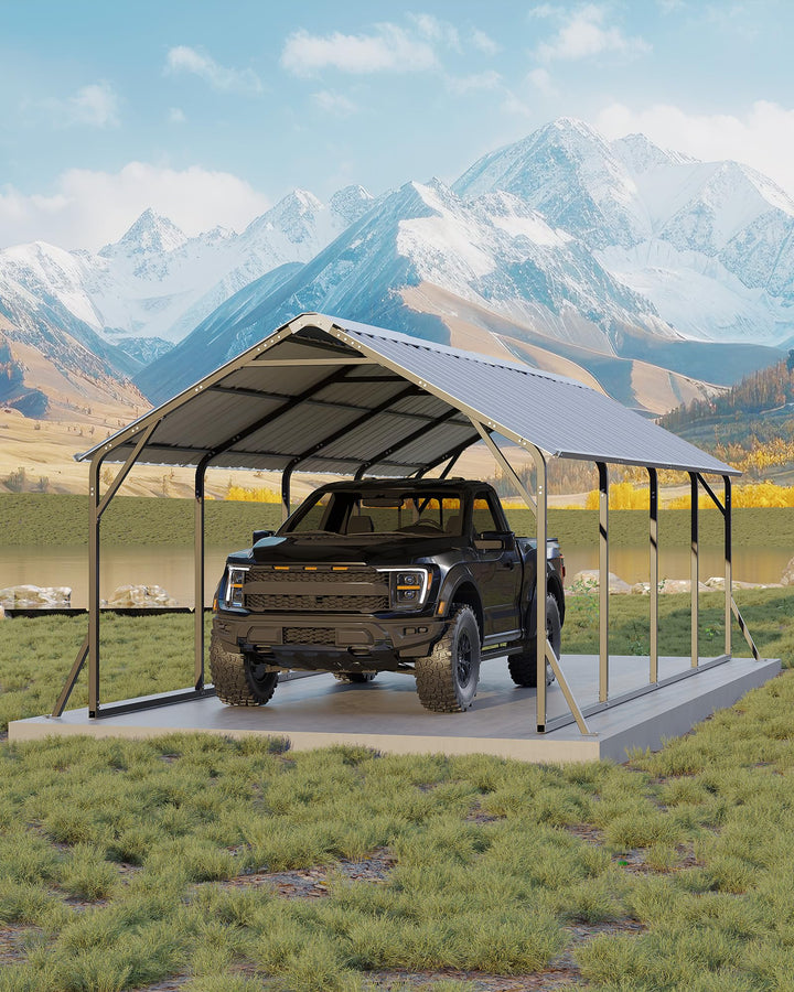 11x20x9 Ft Vertical Roof Metal Carport