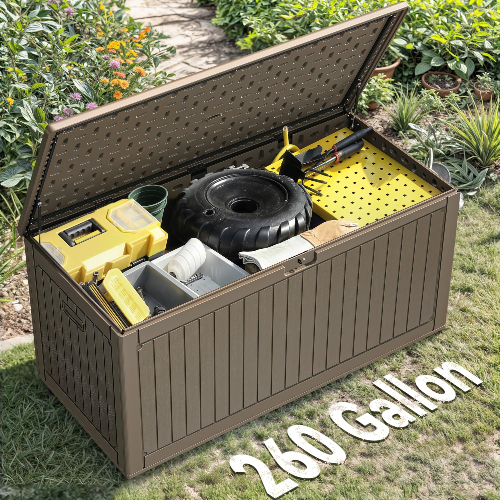 YITAHOME 260-Gallon Double-Wall Deck Box
