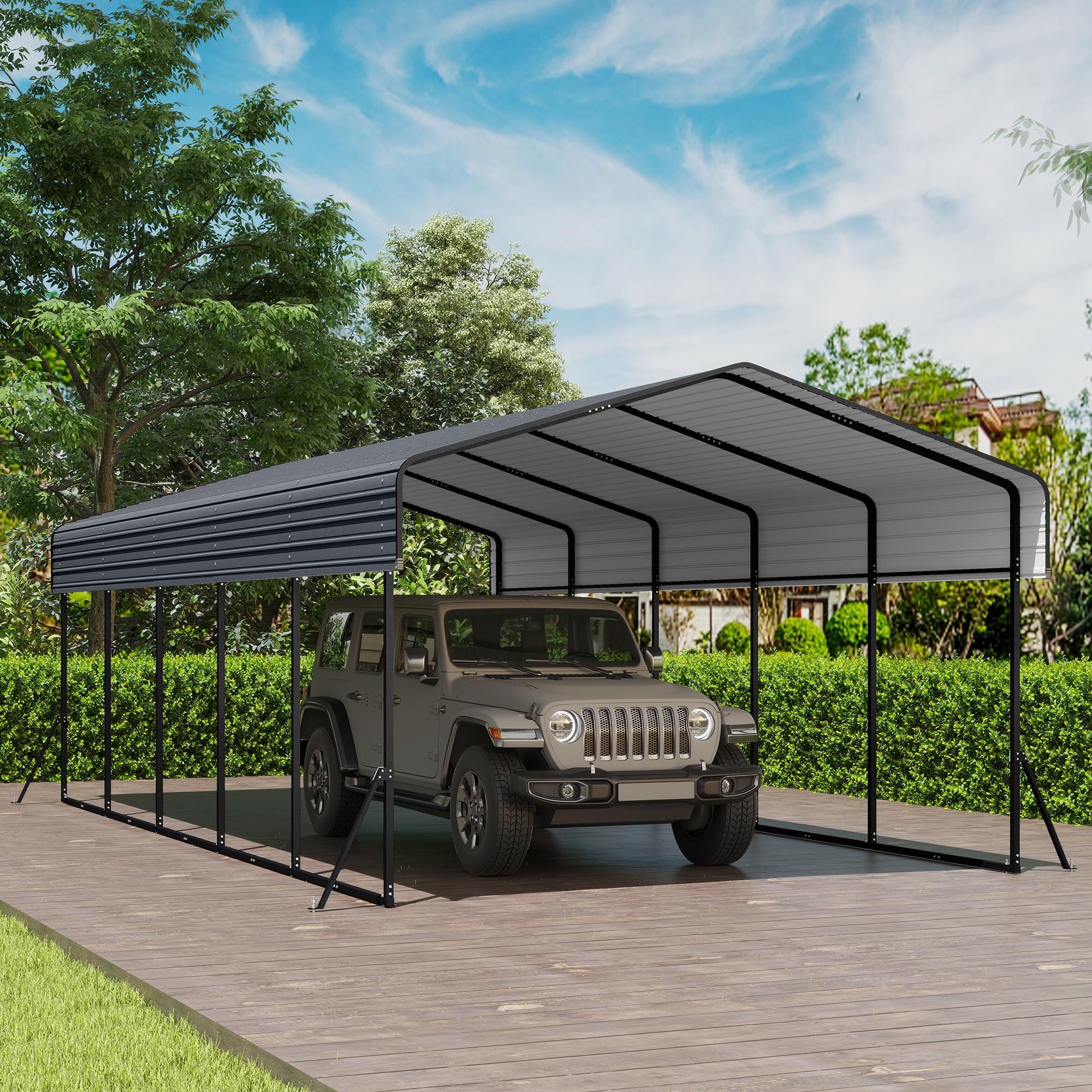 12x20 Ft Real Relax Heavy-Duty Carport