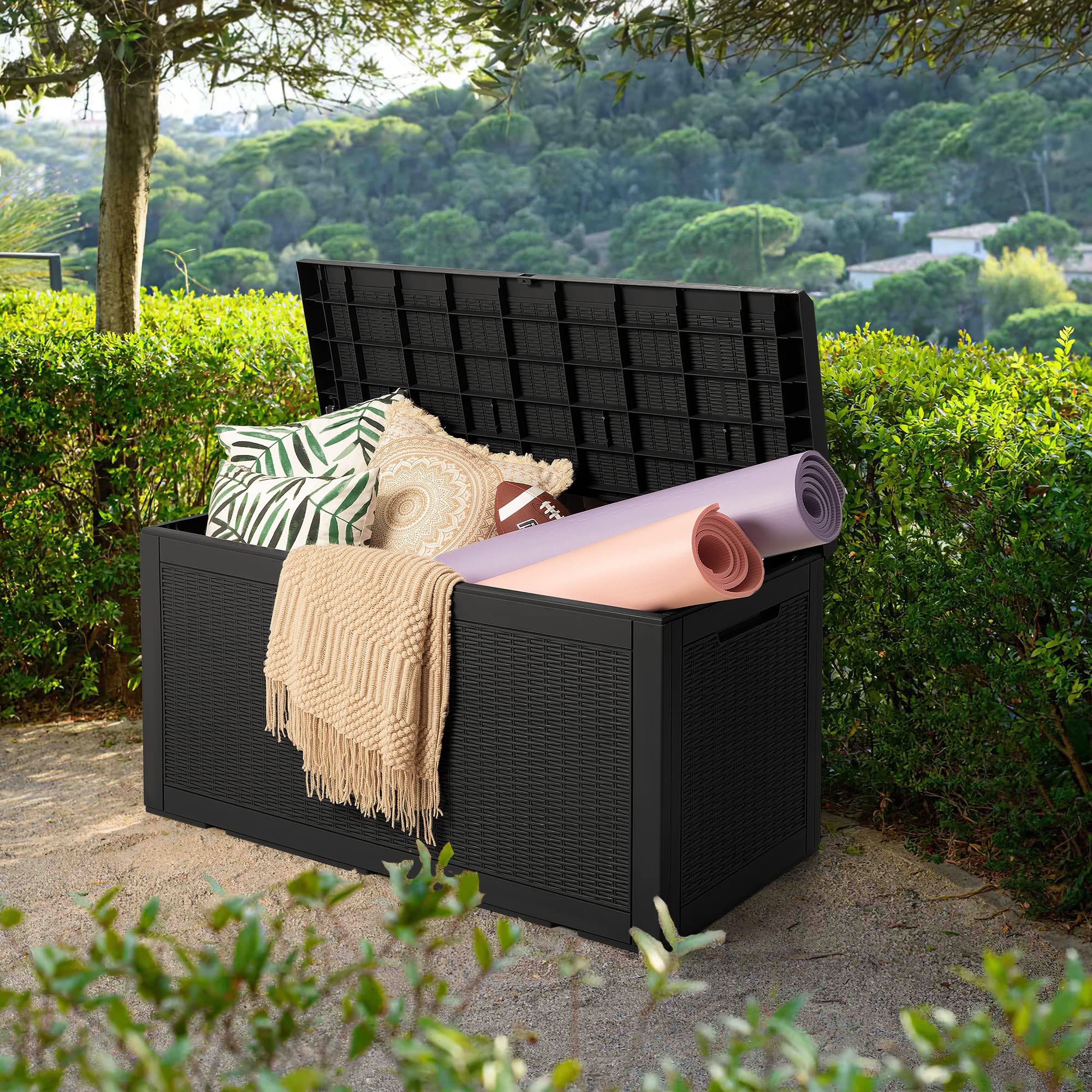 Devoko 100-Gallon Resin Deck Box